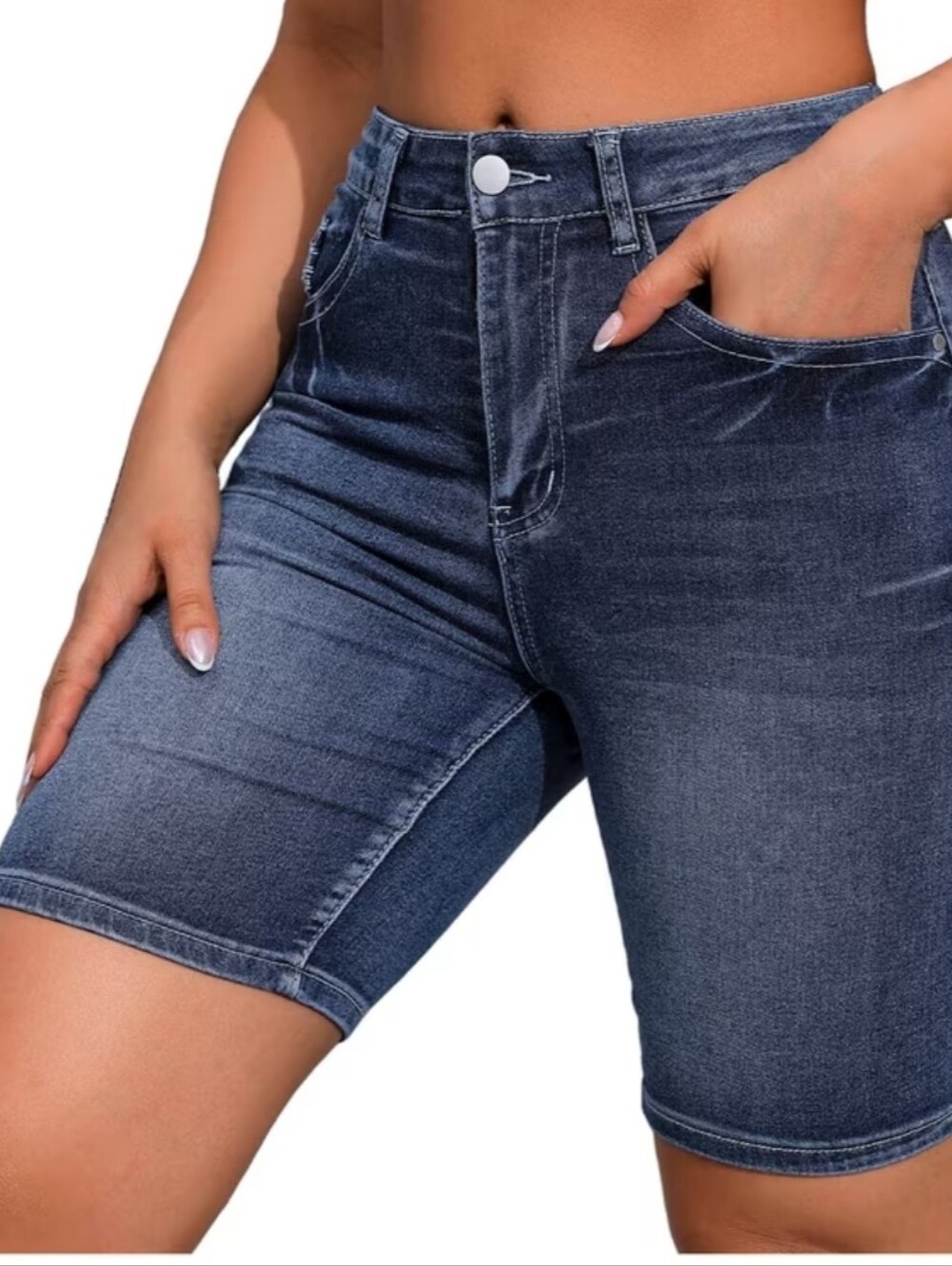 My style stretchy denim shorts W16 L21 iS11